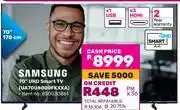 Game Samsung 70(178cm) UHD Smart TV UA70U8000FKXXA offer
