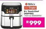 Game Milex 8Ltr Airfryer Touch Chef MAF105 offer
