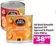 Game All Gold Smooth Apricot Or Apricot & Peach Jam-900g Each offer