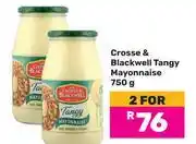 Game Crosse & Blackwell Tangy Mayonnaise-For 2 x 750g offer