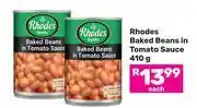 Game Rhodes Baked Beans In Tomato Sauce-410g Each offer
