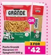 Game Pasta Grande Macaroni Or Spaghetti-For 3 x 500g offer
