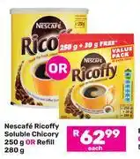 Game Nescafe Ricoffy Soluble Chicory 250g Or Refill 280g-Each offer