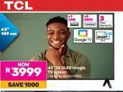 Game TCL 43 2K QLED Google TV 43S5K (850028882) offer