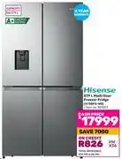 Game Hisense 579L Multi Door Freezer/Fridge H750FS-WD (827007) offer