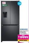 Game Samsung 470L French Door Refrigerator RF49A5202B1 (850006237) offer
