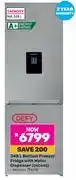 Game Defy 348L Bottom Freezer/Fridge With Water Dispenser DAC645 (796170) offer