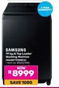 Game Samsung 19Kg AI Top Loader Washing Machine WA80F19S8BFA (850027340) offer