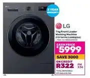 Game LG 7Kg Front Loader Washing Machine F2Y1HYP6J.AMBQESA (850024830) offer