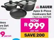 Game Bauer Apex 5-Piece Cookware Set 837128-Per Set offer