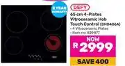 Game Defy 65cm 4 Plates Vitroceramic Hob Touch Control DHD406A (829877) offer