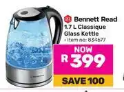 Game Bennett Read 1.7L Classique Glass Kettle (834677) offer