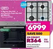 Game Defy 4 Burner Gas Hob & Electric Oven Box Set DCB843E (833350) offer