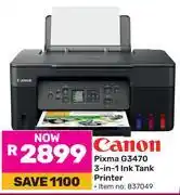 Game Canon Pixma G3470 3-In-1 Ink Tank Printer offer