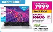 Game Acer Aspire Lite Intel Core i3 Processor 850005358 offer