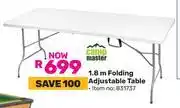 Game Camp Master 1.8m Folding Adjustable Table 831737 offer