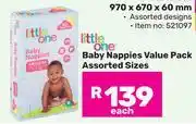 Game Little One Baby Nappies Value Pack Assorted Sizes-Each offer