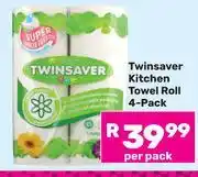 Game Twinsaver Kitchen Towel Roll 4 Pack-Per Pack offer