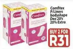 Supa Store Comfitex P/Liners bodyshape Deo 20% Extra offer