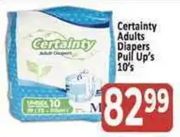 Supa Store Certainty Adults Diapers Pull Up's offer