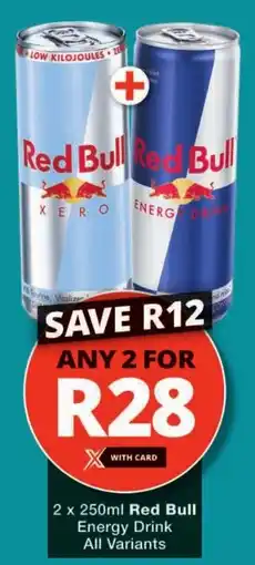 Checkers Red Bull Energy Drink All Variants offer