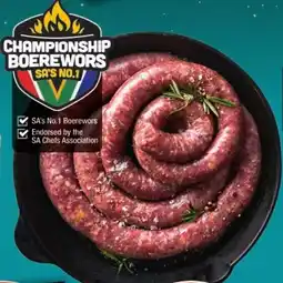 Checkers Championship Boerewors offer