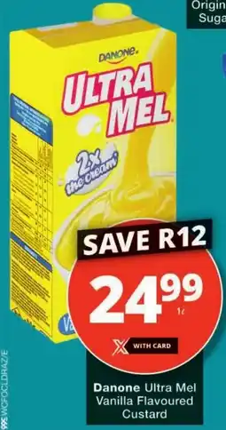 Checkers Danone Ultra Mel Vanilla Flavoured Custard offer