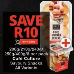 Checkers Café Culture Savoury Snacks All Variants offer