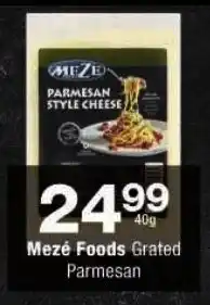Checkers Mezé Foods Grated Parmesan offer