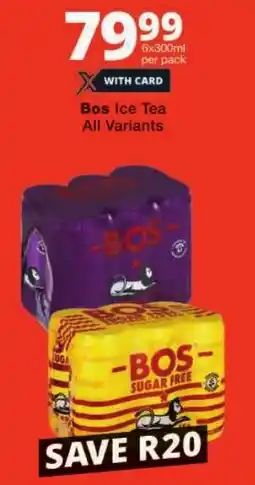 Checkers Bos Ice Tea All Variants offer