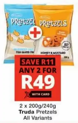 Checkers Truda Pretzels All Variants offer