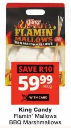 Checkers King Candy Flamin' Mallows BBQ Marshmallows offer