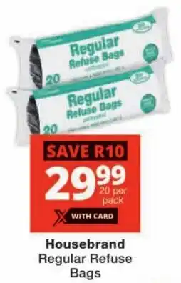 Checkers Housebrand Regular Refuse Bags offer