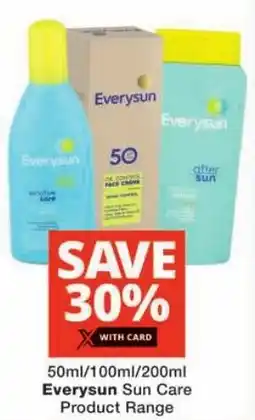 Checkers Everysun Sun Care Product Range offer