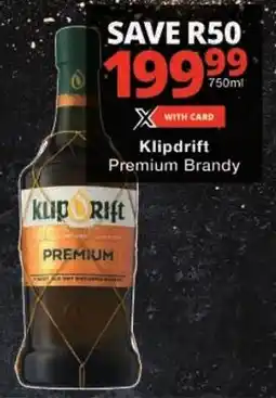 Checkers Klipdrift Premium Brandy offer