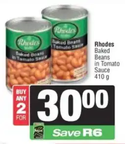 Spar Rhodes Baked Beans in Tomato Sauce offer