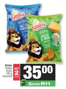 Spar Simba Potato Chips Assorted offer