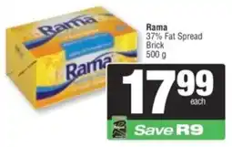 Spar Rama 37% Fat Spread Brick offer