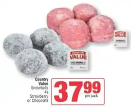 Spar Country Value Snowballs Strawberry or Chocolate offer