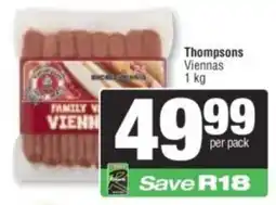 Spar Thompsons Viennas offer