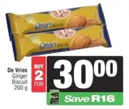 Spar De Vries Ginger Biscuit offer