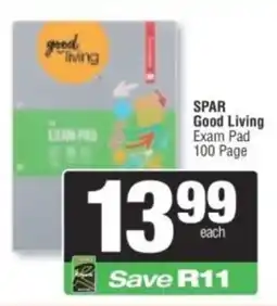Spar SPAR Good Living Exam Pad 100 Page offer