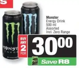 Spar Monster Energy Drink Assorted offer