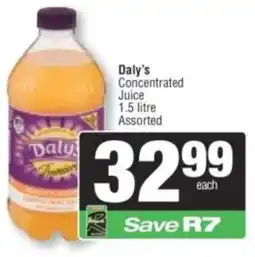 Spar Daly's Concentrated Juice Assorted offer
