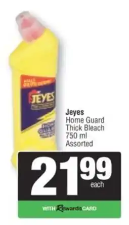 Spar Jeyes Home Guard Thick Bleach Assorted offer
