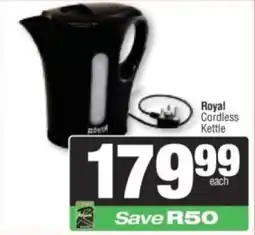 Spar Royal Cordless Kettle offer