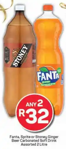 Pick n Pay Fanta, Sprite or Stoney Ginger Beer Carbonated Soft Drink Assorted offer