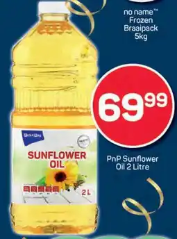 Pick n Pay PnP Sunflower Oil offer