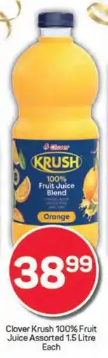 Pick n Pay Clover Krush 100% Fruit Juice Assorted offer