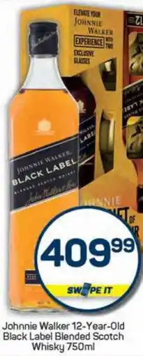 Pick n Pay Johnnie Walker 12-Year-Old Black Label Blended Scotch Whisky offer